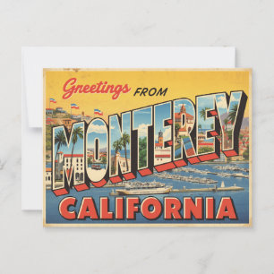 Vintage Monterey Travel Vykort