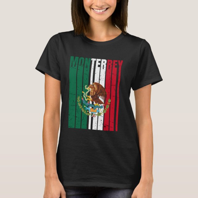 Vintage Monterrey Mexiko T Shirt (Framsida)