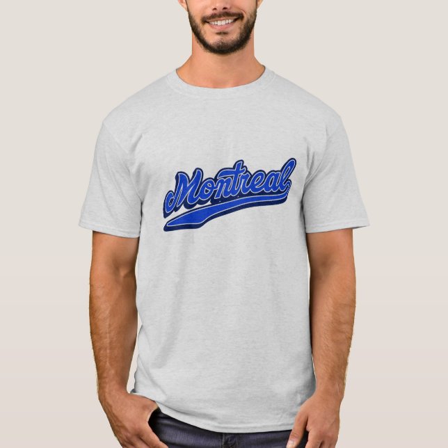 Vintage Montreal T-Shirt - Retro City Baseball (Framsida)