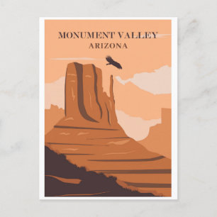 Vintage Monument Valley Arizona Travel Vykort