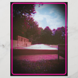 Vintage Moody Lila Stationery Brevhuvud