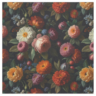 Vintage moody mörk blommigt boho ro tyg
