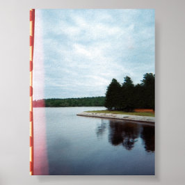 Vintage Moody Sjö-filmfotografi Poster