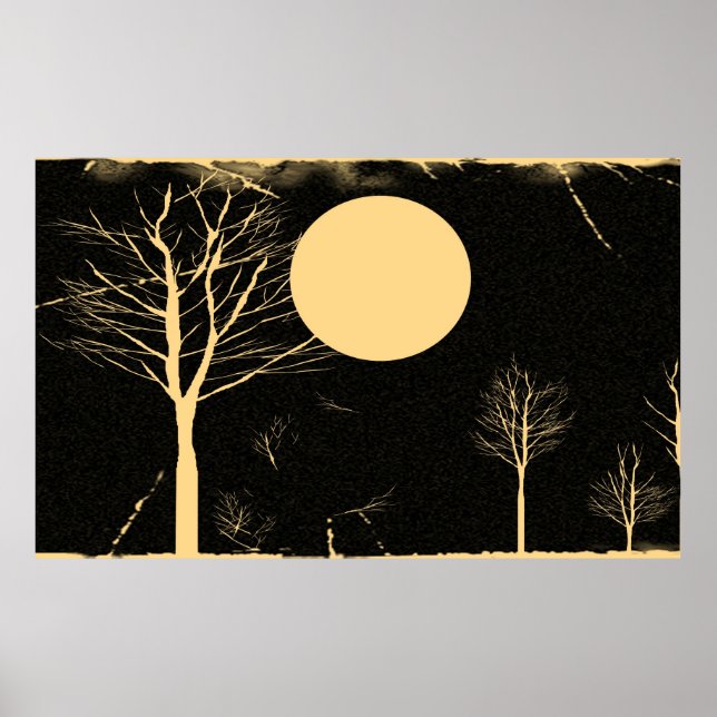Vintage Moon Night #2 Poster (Framsidan)