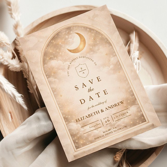 Vintage Moonlight Romance Wedding Spara Datumet (Skapare uppladdad)
