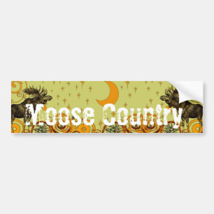 Vintage Moose Gifts Bildekal