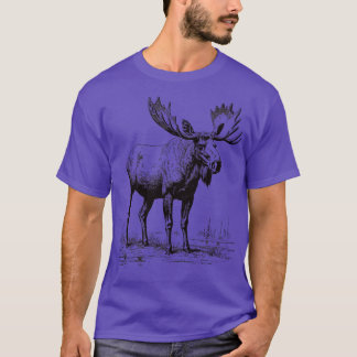 Vintage Moose Wildlife TShirt T Shirt