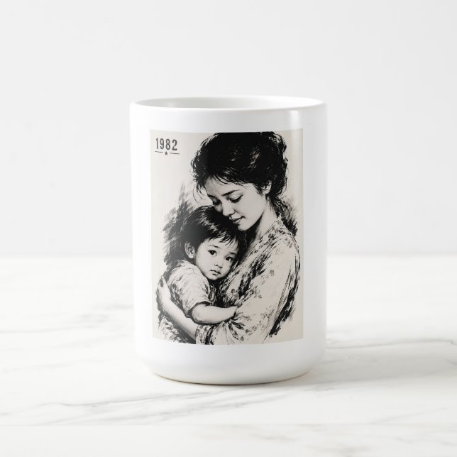 Vintage Mor & Barn 1982 Kaffemugg (Center)