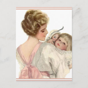Vintage Mor-dotter Vykort