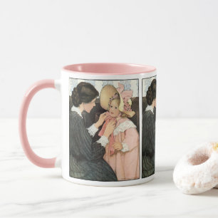 Vintage Mor och Barn av Jessie Willcox Smith Mugg