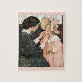 Vintage Mor och Barn av Jessie Willcox Smith Pussel
