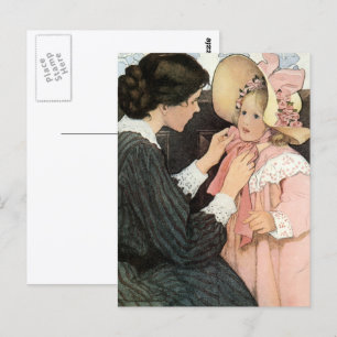 Vintage Mor och Barn av Jessie Willcox Smith Vykort