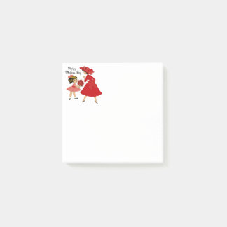 Vintage Mor och Barn Morsdag Notepad Post-it Block