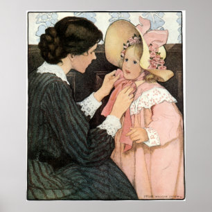 Vintage Mor och Child by Jessie Willcox Smith Poster