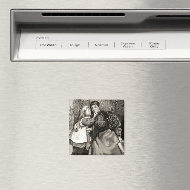 Vintage Mor och dotter Magnet (In Situ (Dishwasher))