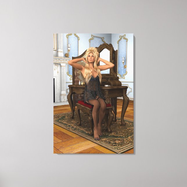 Vintage Morgon Canvastryck (Framsida)