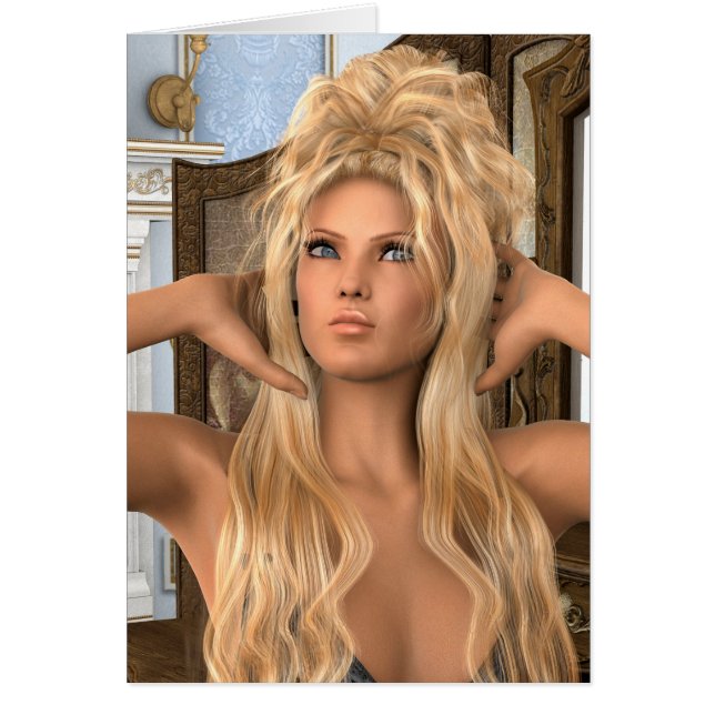 Vintage Morgon Hälsningskort (Framsidan)