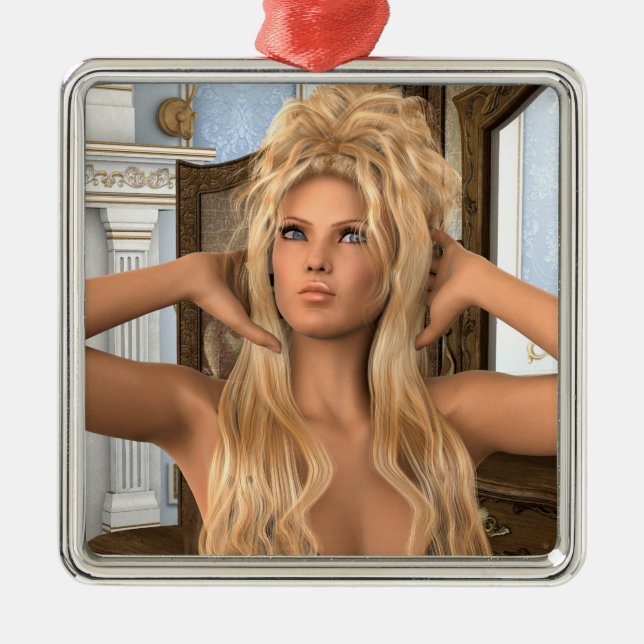 Vintage Morgon Julgransprydnad Metall (Framsidan)