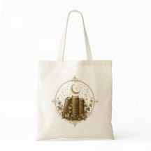 Vintage Mörk Akademi Böcker Tote Väskor