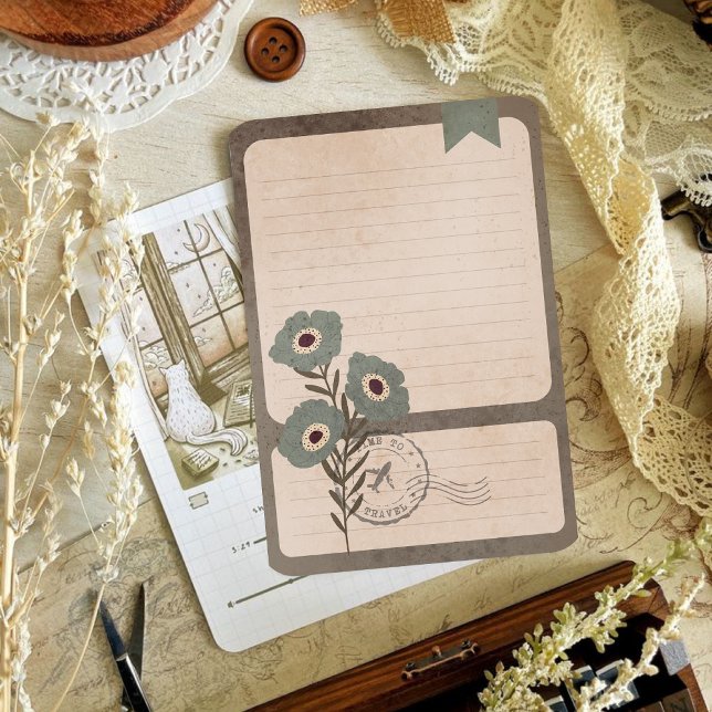 vintage mörk akademiker med skrapbok  (Skapare uppladdad)