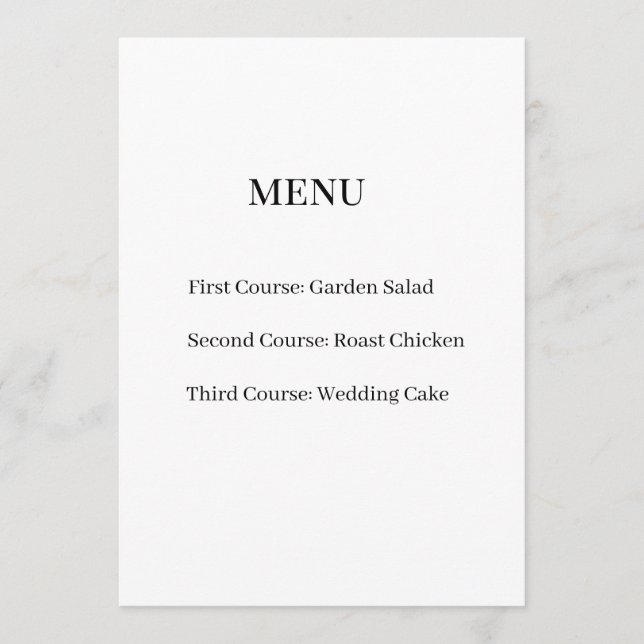 Vintage Mörk Akademisk Gotisk Meny Kort (Framsida)