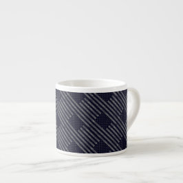 Vintage Mörk blått Grunge USA Amerikanska Flagga Espressomugg