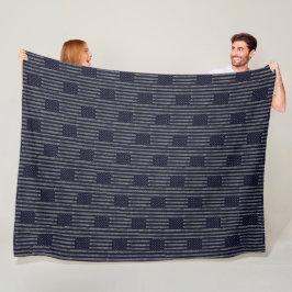 Vintage Mörk blått Grunge USA Amerikanska Flagga Fleecefilt