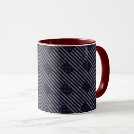 Vintage Mörk blått Grunge USA Amerikanska Flagga Mugg