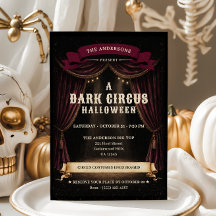 Vintage Mörk Cirkus Halloweenfest