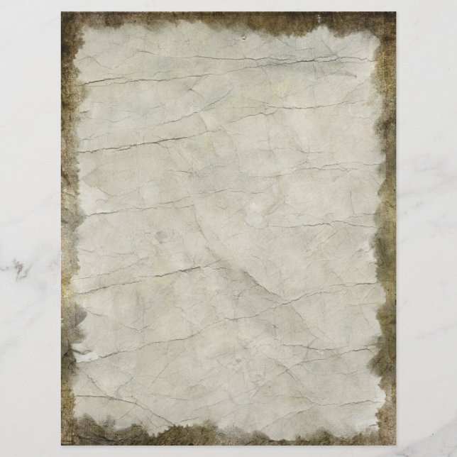 Vintage Mörk Grunge Brevpapper (Framsida)