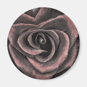 Vintage Mörk Lila Ro Art Magnet