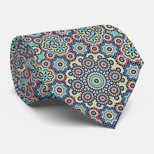 Vintage Moroccan Blue & Teal Mönster Slips