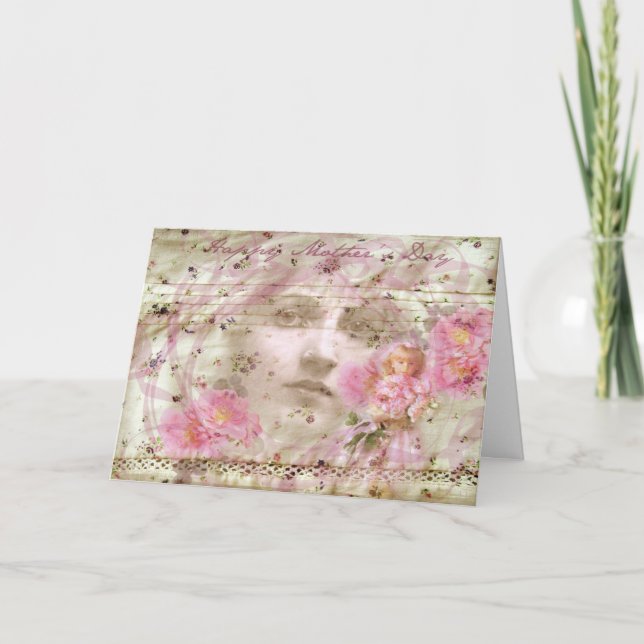 Vintage Mors dag Kort (Framsida)