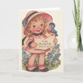 Vintage Mors dag-kort för Auntie Kort
