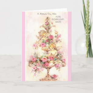 Vintage - Mors dag önskar någon Nicefördraget. Helgkort