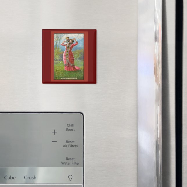 Vintage Mors dag Sunny Timme Magnet (In Situ (Fridge))