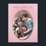 Vintage Mors dag vykort<br><div class="desc">vykort för vintage Lycklig Mors dag.</div>
