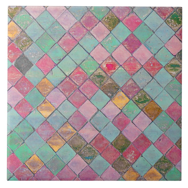 Vintage Mosaic Ceramics Kakelplatta (Framsidan)
