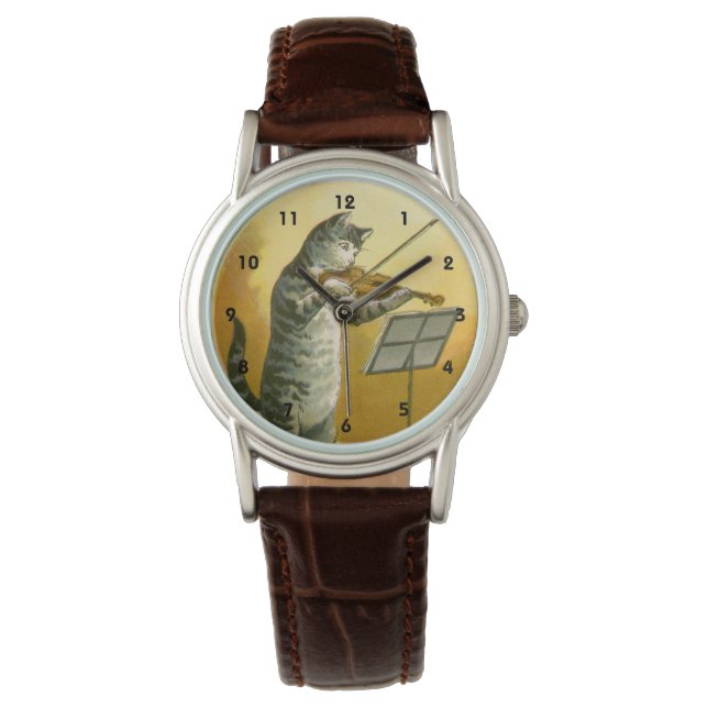 Vintage Mother Goose-ramsan Hey Diddle Armbandsur (Framsida)