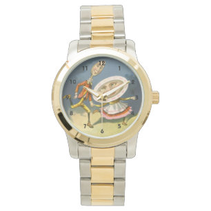 Vintage Mother Goose ramsan Hey Diddle Armbandsur