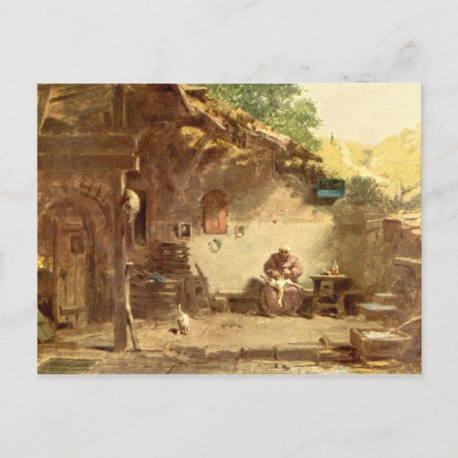 Vintage Motive - Hermit - Spitzweg Vykort (Framsida)