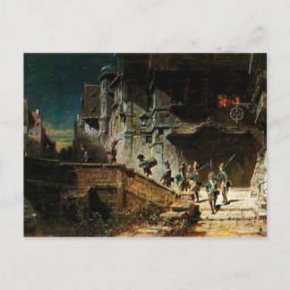 Vintage Motive - The Nightwatch - Spitzweg Vykort