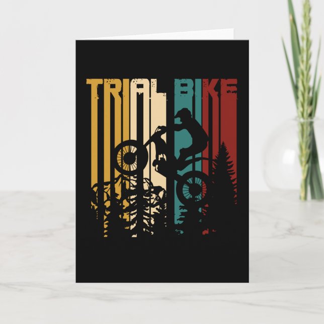 Vintage Moto Trial Kort (Framsida)