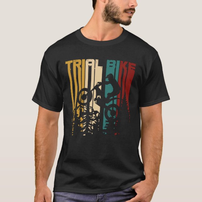 Vintage Moto Trial T Shirt (Framsida)