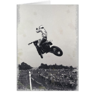 VINTAGE MOTO-X. HÄLSNINGSKORT