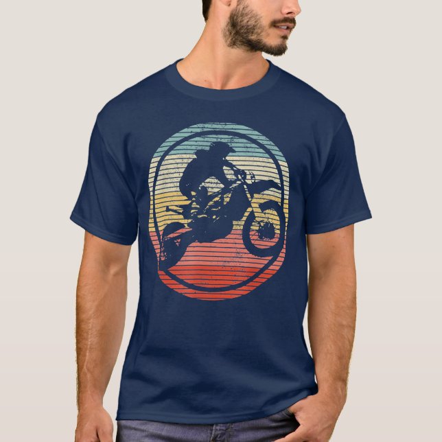 Vintage Motocross gift T Shirt (Framsida)