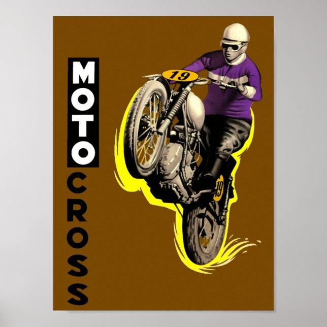Vintage Motocross Poster (Framsidan)