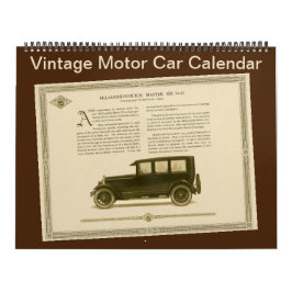 Vintage Motor Cars 1920s Antique Automobile Models Kalender