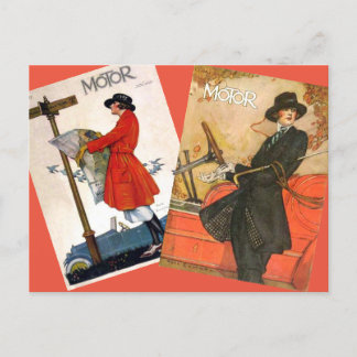 "Vintage Motor Magazine Covers" Vykort