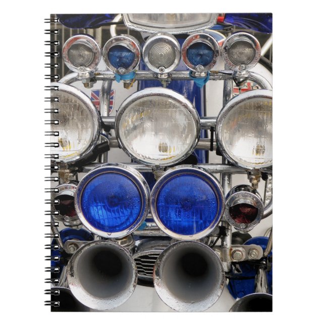 VINTAGE MOTOR SCOOTER ANTECKNINGSBOK (Framsidan)